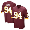 Choea W.Commanders #94 Daron Payne Player Burgundy Team Color Home Game Stitched Jerseys