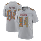 Choea W.Commanders #94 Daron Payne Player Gray Atmosphere Fashion Home Game Stitched Jerseys