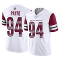Choea W.Commanders #94 Daron Payne Player White Limited Vapor Home Game Stitched Jerseys