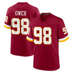Choea W.Commanders #98 Odafe Oweh Player Burgundy Game Home Stitched Jerseys