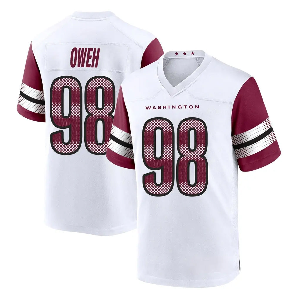 Choea W.Commanders #98 Odafe Oweh Player White Game Home Stitched Jerseys