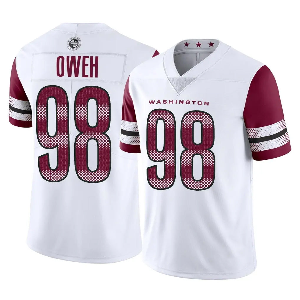 Choea W.Commanders #98 Odafe Oweh Player White Limited Vapor Home Game Stitched Jerseys