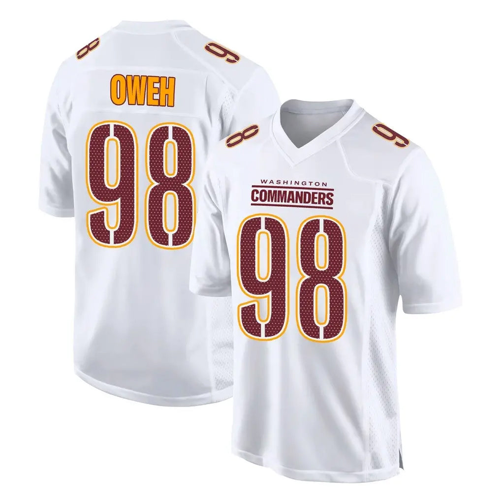 Choea W.Commanders #98 Odafe Oweh Player White Tundra Fashion Home Game Stitched Jerseys