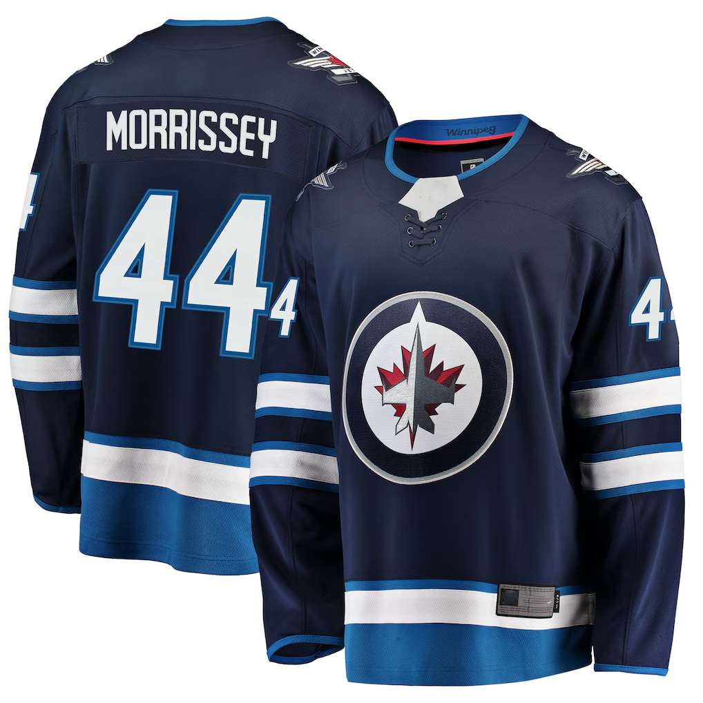 Choea W.Jets #44 Josh Morrissey Navy Breakaway Replica Jerseys