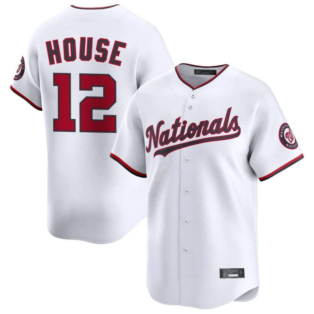Choea W.Nationals #12 Brady House Player White Alternate Limited Game Stitched Jerseys