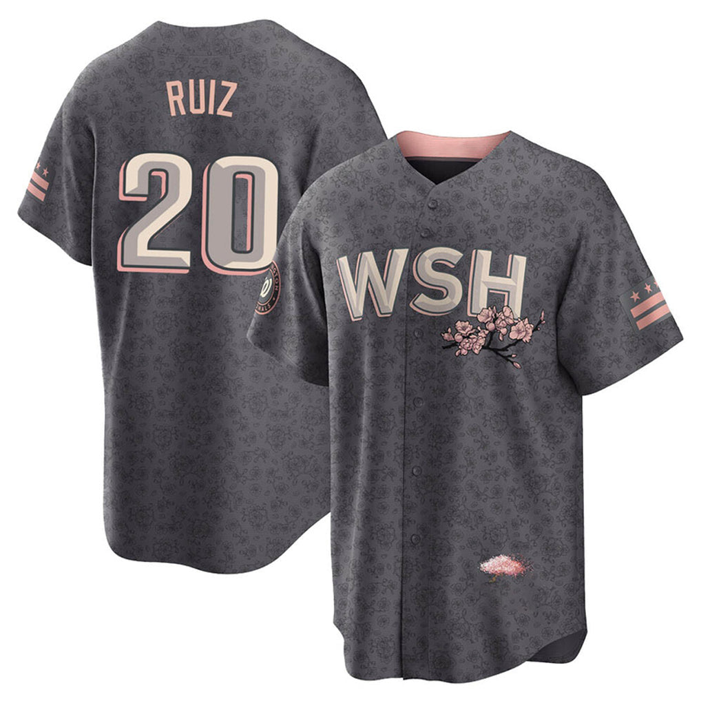 Choea W.Nationals #20 Keibert Ruiz Player Gray City Connect Stitched Jerseys