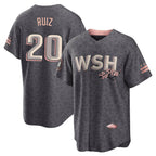 Choea W.Nationals #20 Keibert Ruiz Player Gray City Connect Stitched Jerseys