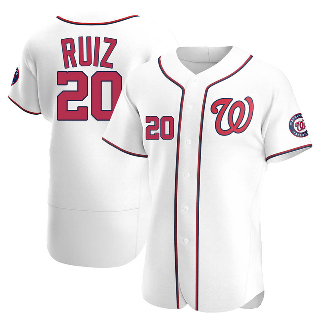 Choea W.Nationals #20 Keibert Ruiz Player White Elite Home Stitched Jerseys