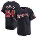 Choea W.Nationals #24 Cade Cavalli Player Navy Alternate Limited Replica Jerseys