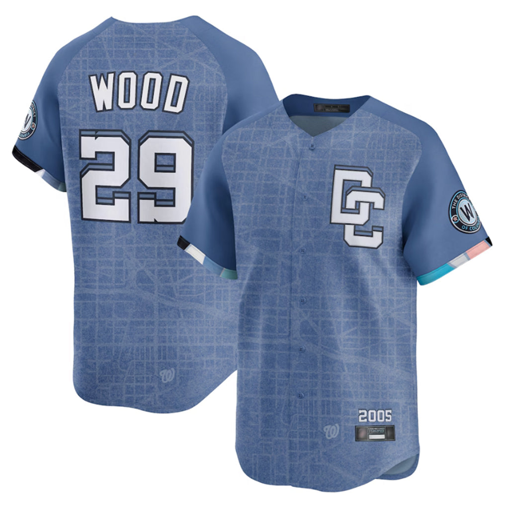 Choea W.Nationals #29 James Wood Player Blue Limited City Connect Stitched Jerseys