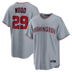 Choea W.Nationals #29 James Wood Player Gray Road Replica Stitched Jerseys