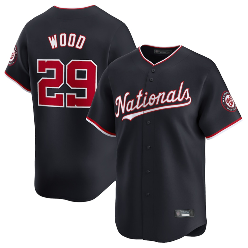 Choea W.Nationals #29 James Wood Player Navy Limited Stitched Jerseys