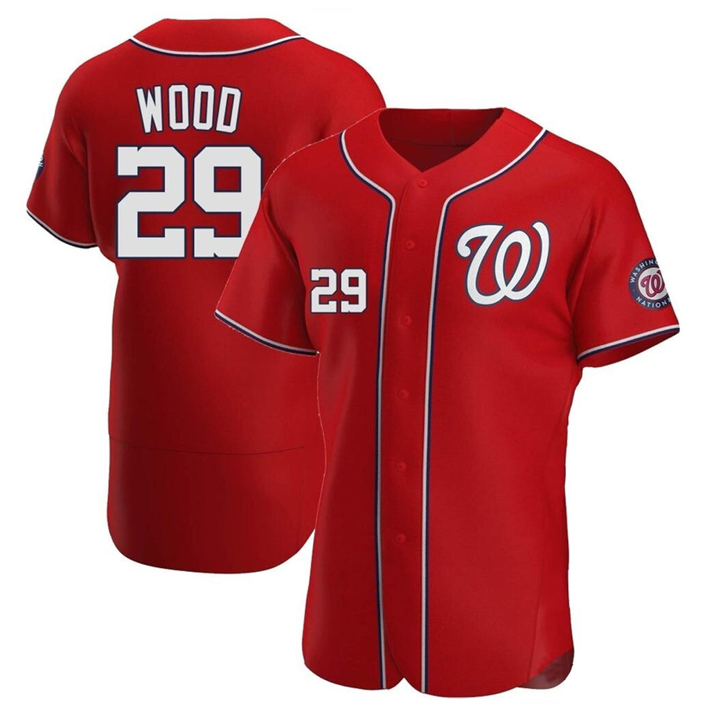 Choea W.Nationals #29 James Wood Player Red Alternate Elite Stitched Jerseys