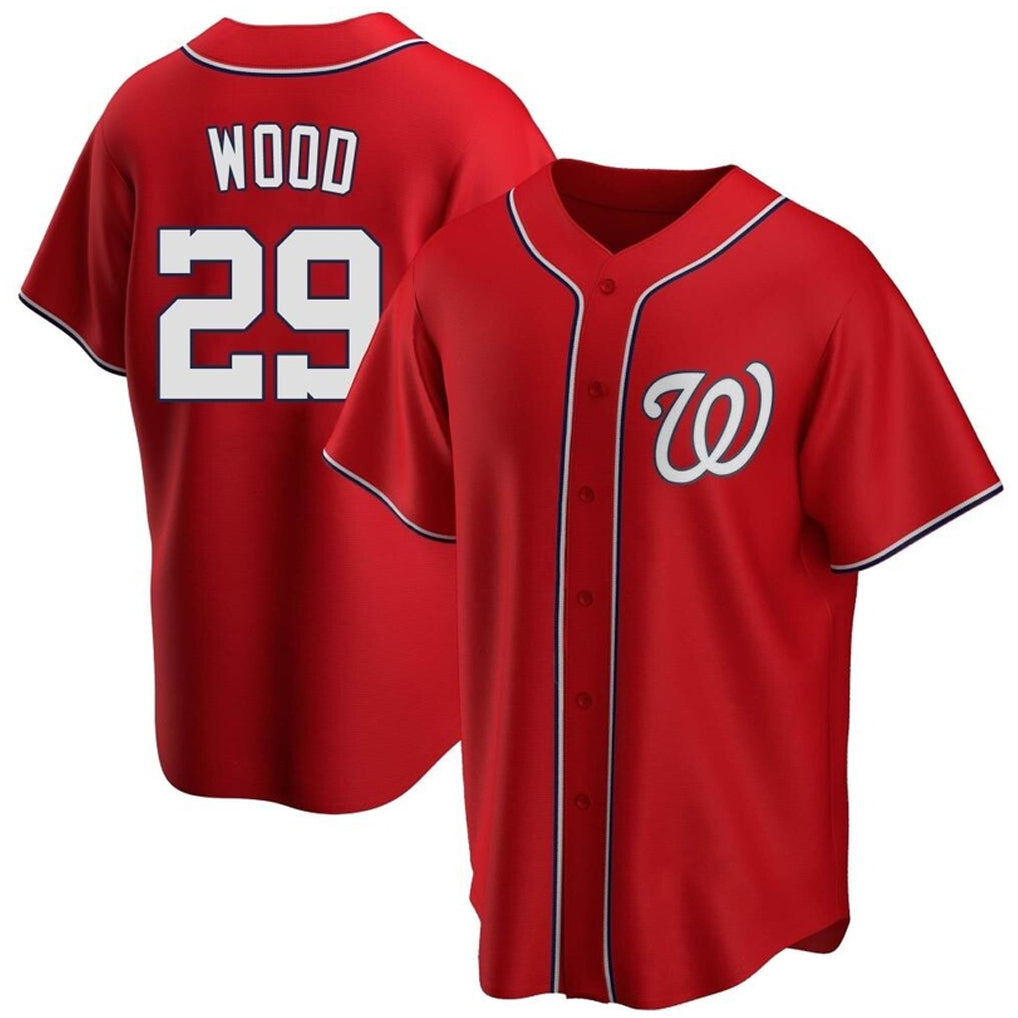 Choea W.Nationals #29 James Wood Player Red Replica Alternate Stitched Jerseys