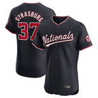 Choea W.Nationals #37 Stephen Strasburg Player Navy Elite Stitched Jerseys