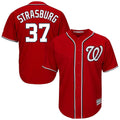 Choea W.Nationals #37 Stephen Strasburg Player Red Cool Alternate Player Stitched Jerseys