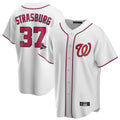 Choea W.Nationals #37 Stephen Strasburg Player White Game Stitched Jerseys