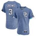 Choea W.Nationals #3 Dylan Crews Player Blue City Connect Elite Stitched Jerseys