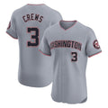 Choea W.Nationals #3 Dylan Crews Player Gray City Connect Elite Alternate Stitched Jerseys