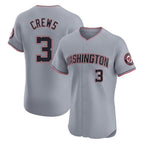 Choea W.Nationals #3 Dylan Crews Player Gray City Connect Elite Alternate Stitched Jerseys