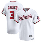 Choea W.Nationals #3 Dylan Crews Player White Limited Replica Stitched Jerseys