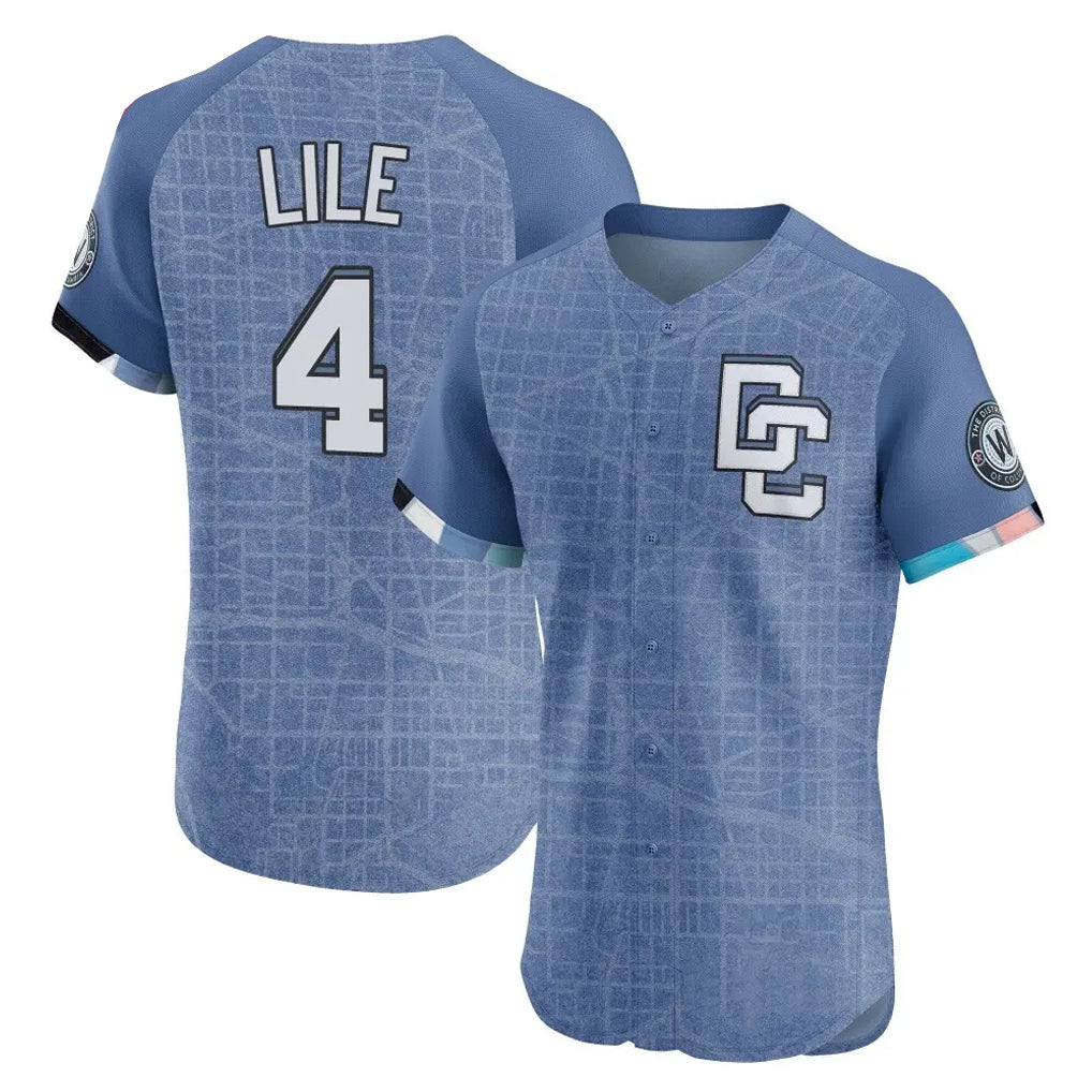 Choea W.Nationals #4 Daylen Lile Player Blue City Connect Limited Stitched Jerseys