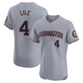 Choea W.Nationals #4 Daylen Lile Player Gray Alternate Elite Stitched Jerseys