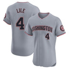 Choea W.Nationals #4 Daylen Lile Player Gray Alternate Elite Stitched Jerseys