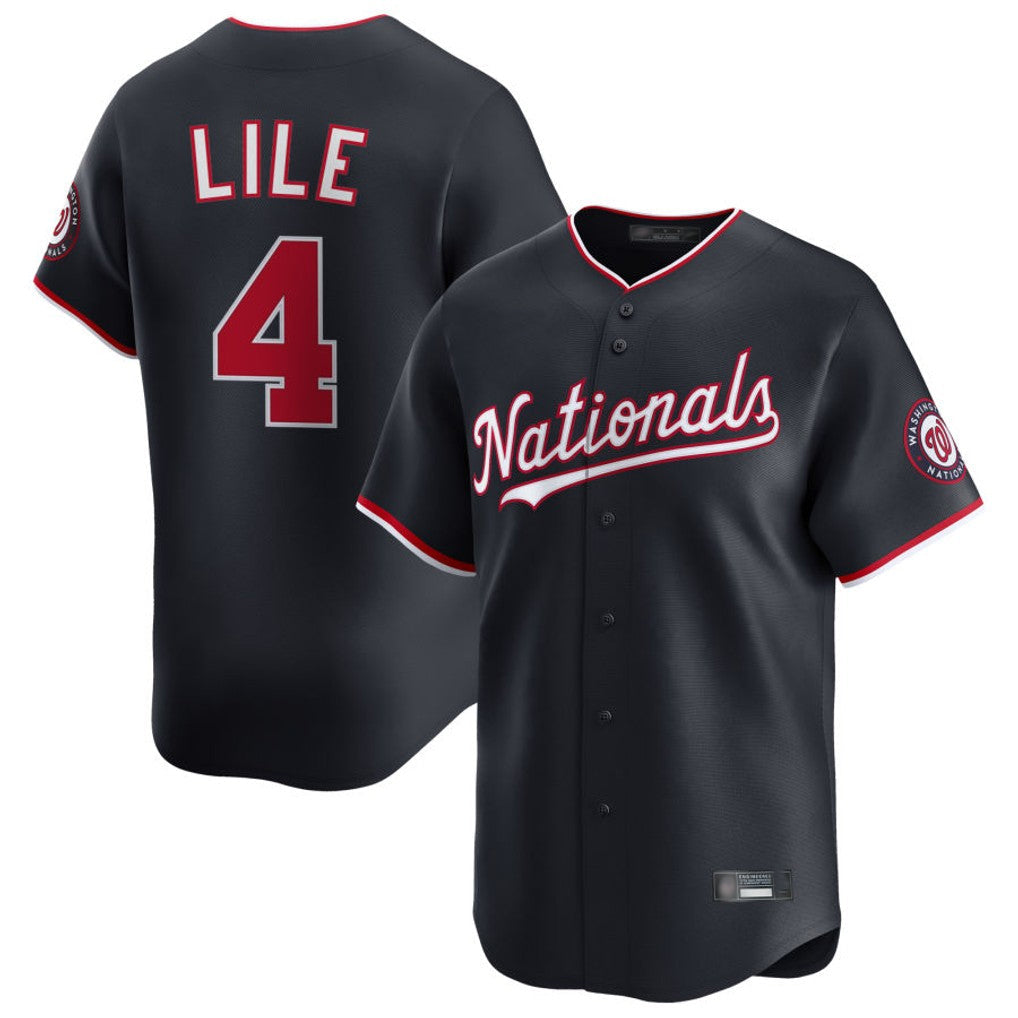 Choea W.Nationals #4 Daylen Lile Player Navy Alternate Limited Replica Stitched Jerseys