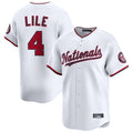 Choea W.Nationals #4 Daylen Lile Player White Alternate Limited Replica Stitched Jerseys