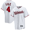 Choea W.Nationals #4 Daylen Lile Player White Replica Game Stitched Jerseys