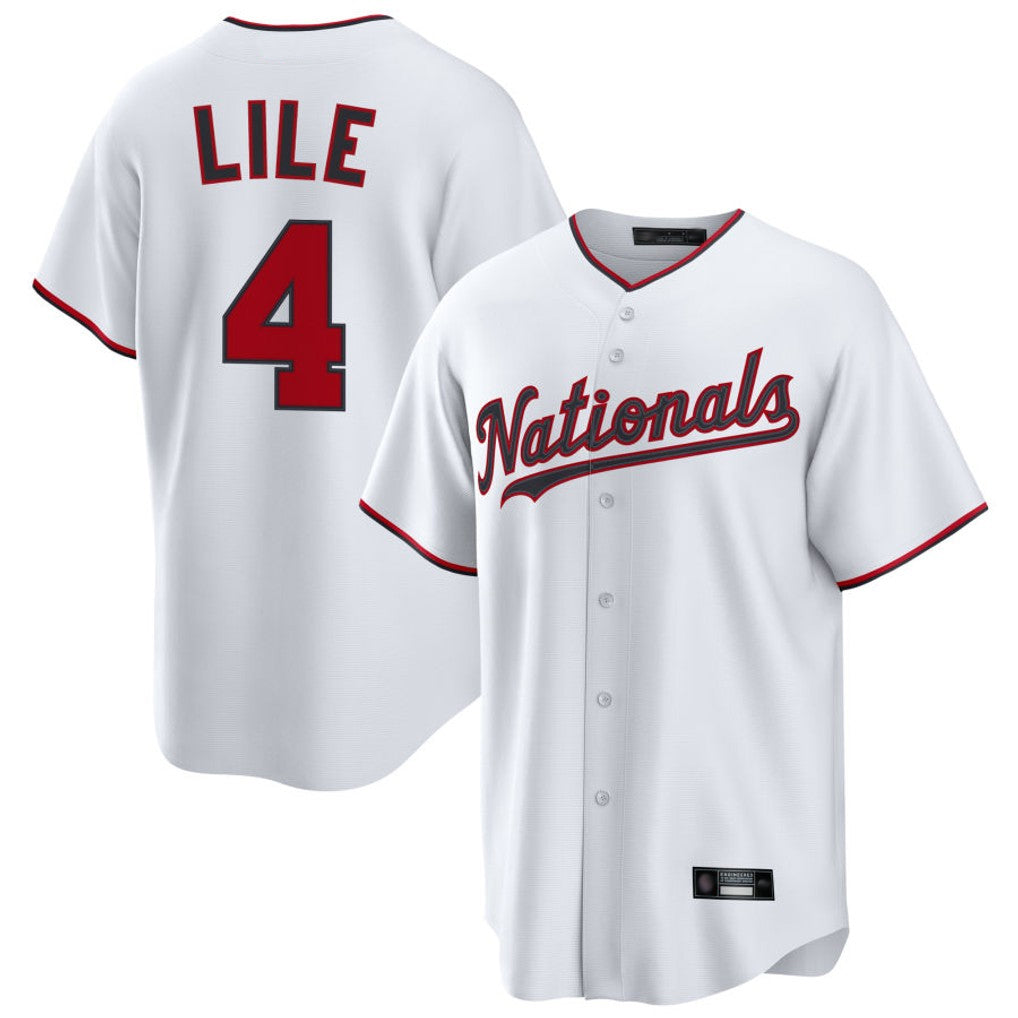 Choea W.Nationals #4 Daylen Lile Player White Replica Game Stitched Jerseys