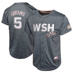 Choea W.Nationals #5 CJ Abrams Player Charcoal City Connect Limited Stitched Jerseys