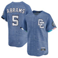 Choea W.Nationals #5 CJ Abrams Player Blue City Connect Limited Stitched Jerseys