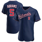 Choea W.Nationals #5 CJ Abrams Player Navy Alternate Elite Stitched Jerseys