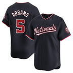 Choea W.Nationals #5 CJ Abrams Player Navy Blue Replica Stitched Jerseys