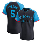 Choea W.Nationals #5 CJ Abrams Player Navy Elite National League All-Star Game Stitched Jerseys
