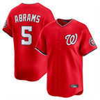 Choea W.Nationals #5 CJ Abrams Player Red Limited Stitched Jerseys