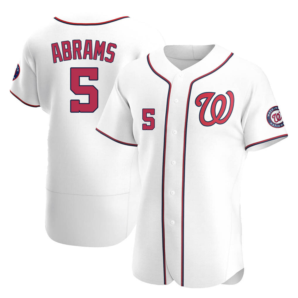 Choea W.Nationals #5 CJ Abrams Player White Alternate Elite Stitched Jerseys