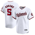 Choea W.Nationals #5 CJ Abrams Player White Home Limited Stitched Jerseys