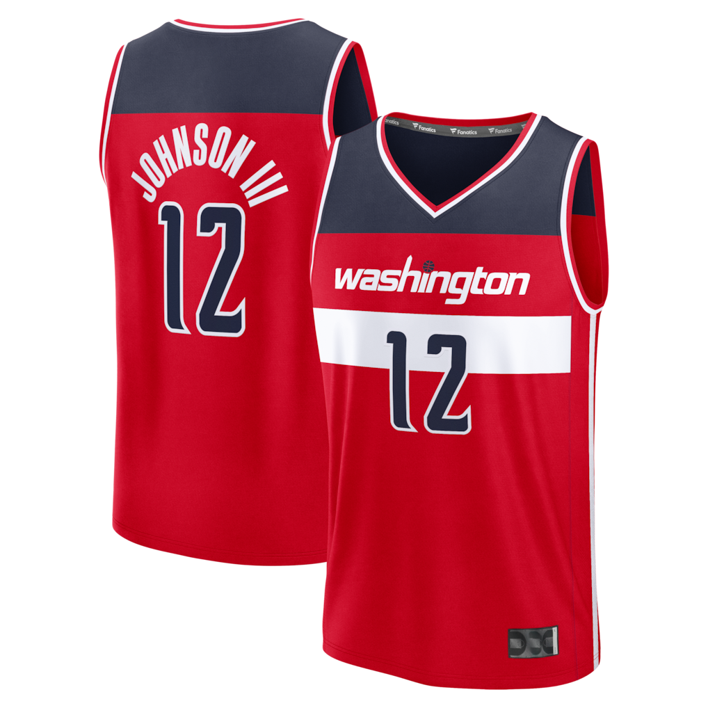 Choea W.Wizards #12 Tre Johnson III Red Fast Break Replica Jerseys - Icon Edition