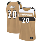 Choea W.Wizards #20 Alex Sarr Gold 2025-26 City Edition Fast Break Jerseys