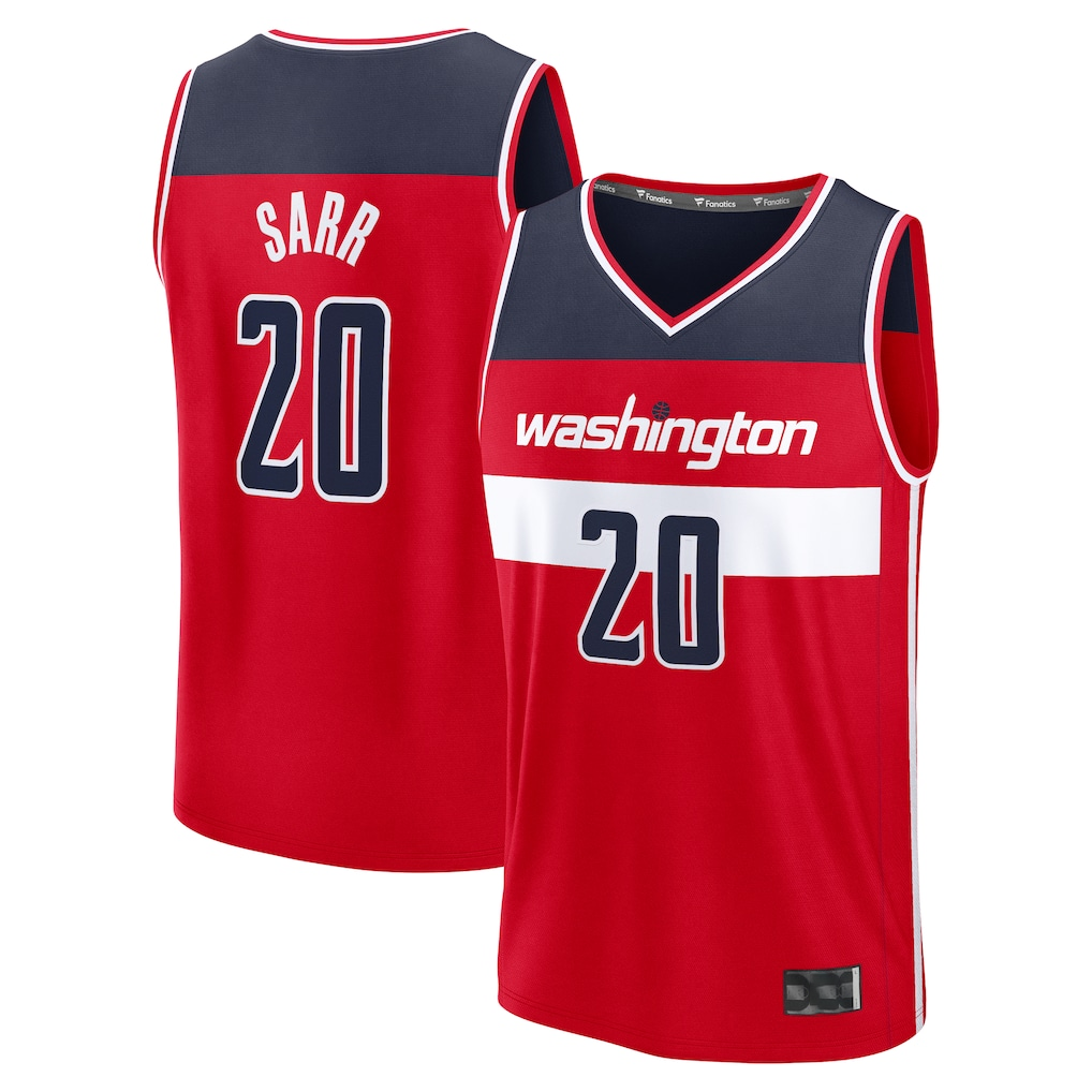 Choea W.Wizards #20 Alex Sarr Red Fast Break Replica Jerseys - Icon Edition