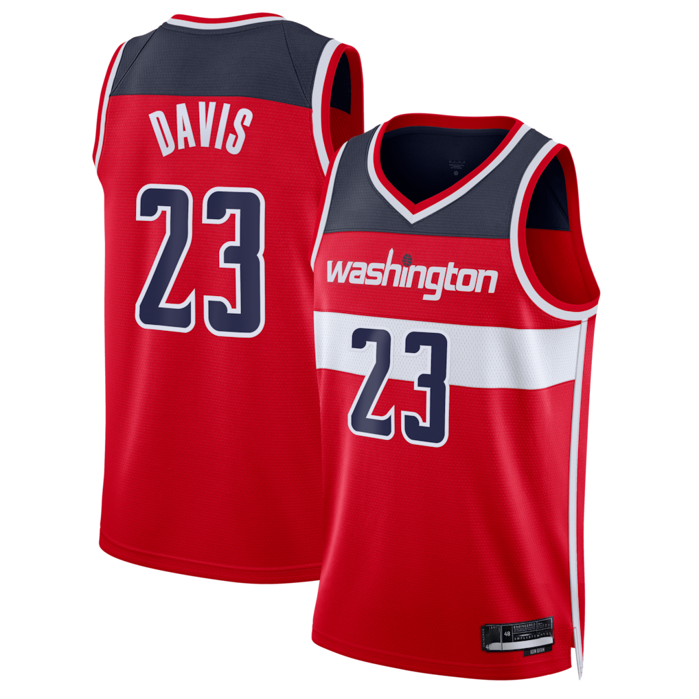 Choea W.Wizards #23 Anthony Davis Red Swingman Jerseys - Icon Edition