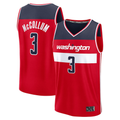 Choea W.Wizards #3 CJ McCollum Red Fast Break Replica Player Jerseys - Icon Edition