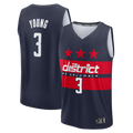 Choea W.Wizards #3 Trae Young Navy Fast Break - Statement Edition