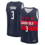 Choea W.Wizards #3 Trae Young Navy Fast Break - Statement Edition