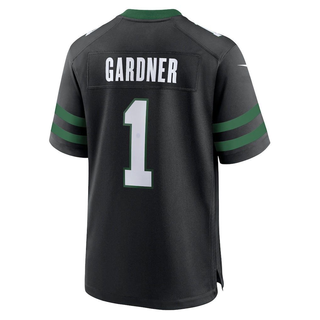 Choea NY.Jets #1 Ahmad Sauce Gardner Legacy Black Alternate Game Jersey