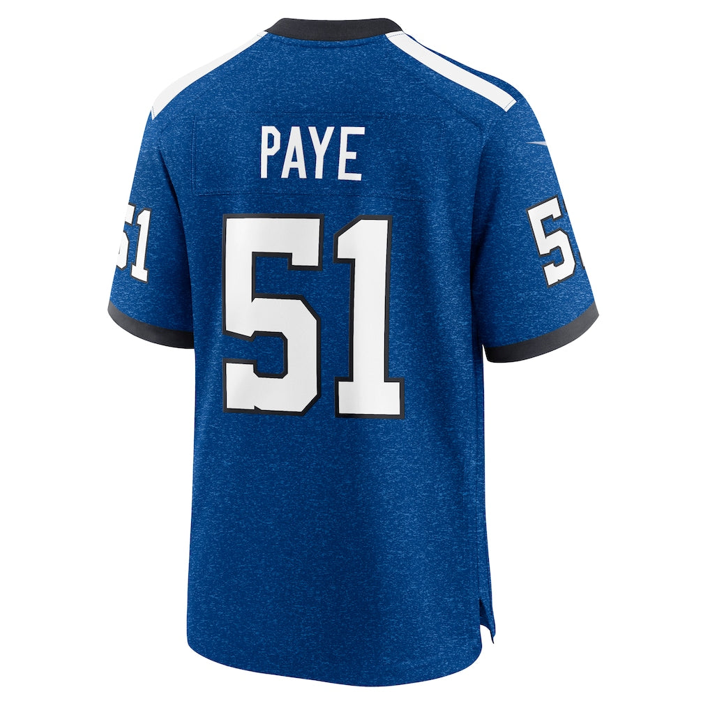 Choea IN.Colts #51 Kwity Paye Blue Alternate Game Jersey