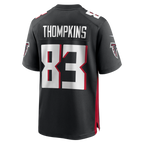 Choea A.Falcons #83 Deven Thompkins Black Team Game Jersey